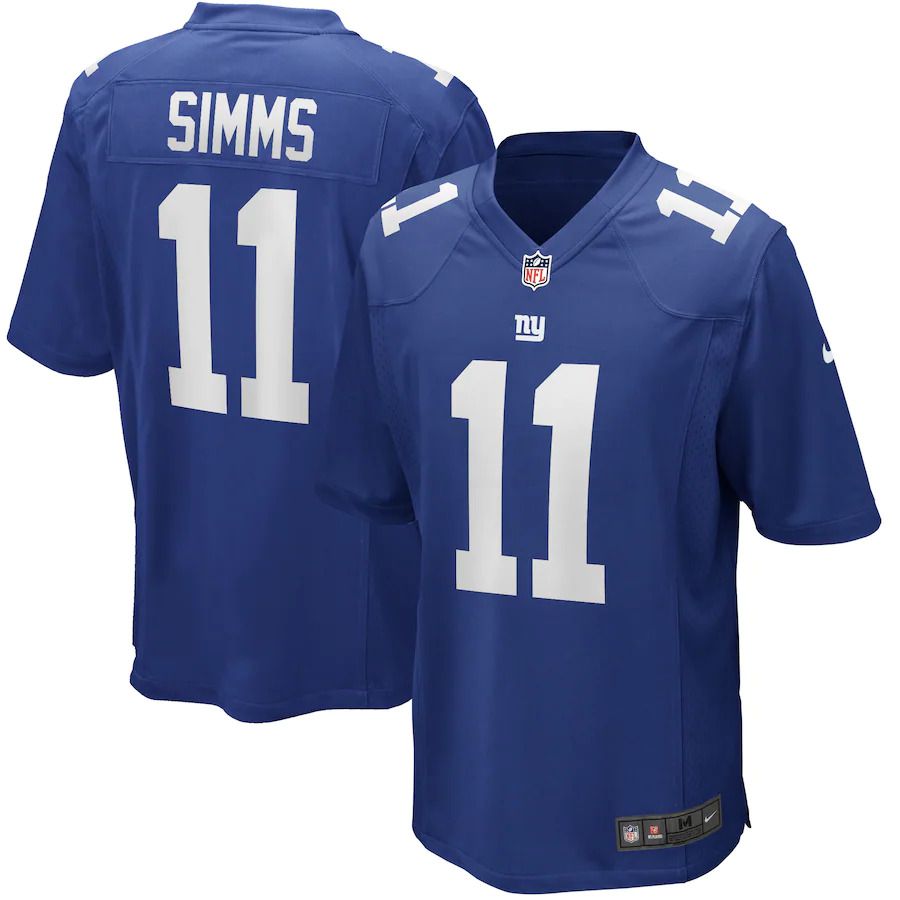 Men New York Giants #11 Phil Simms Nike Royal Game Retired Player NFL Jersey->new york giants->NFL Jersey